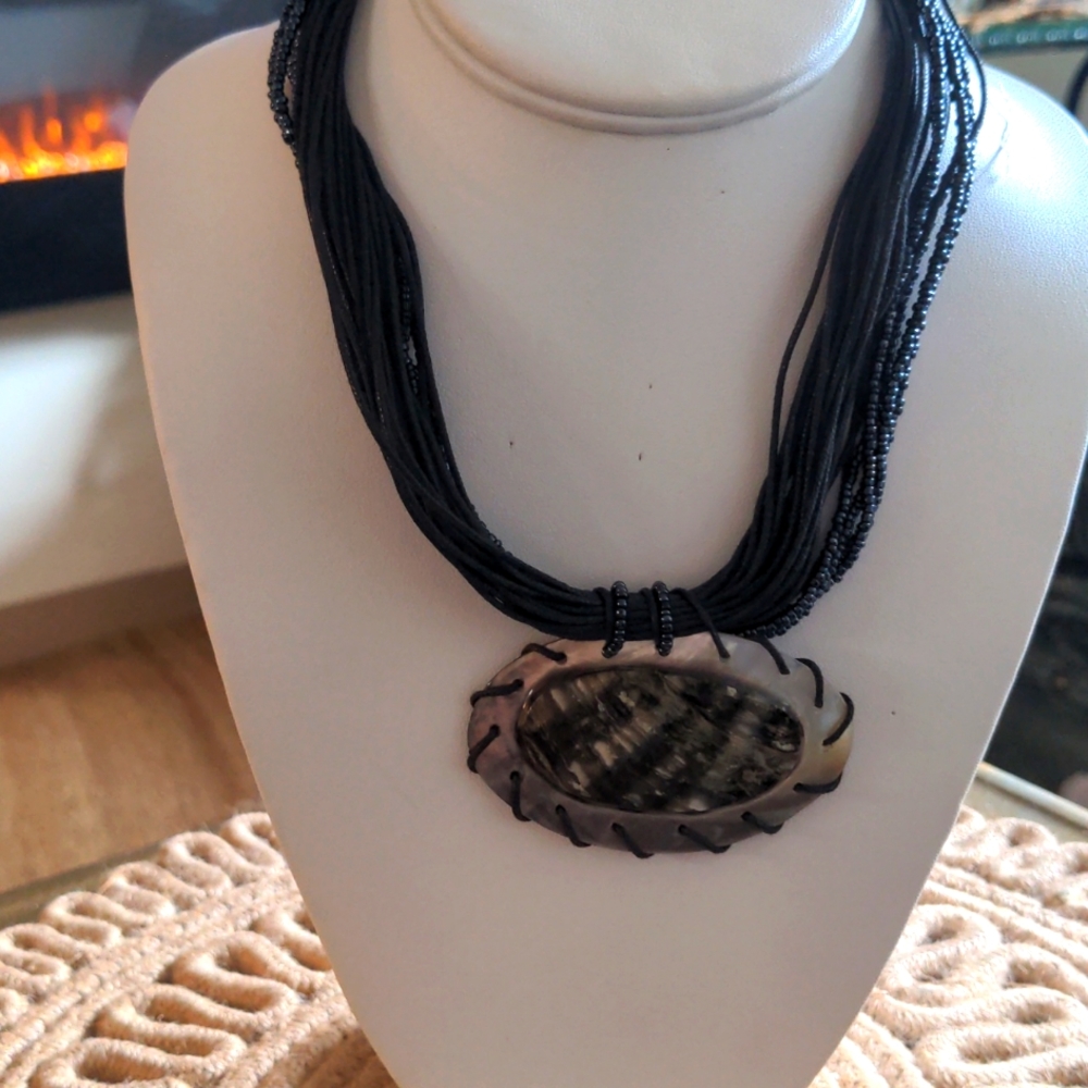 Multi strand shell necklace